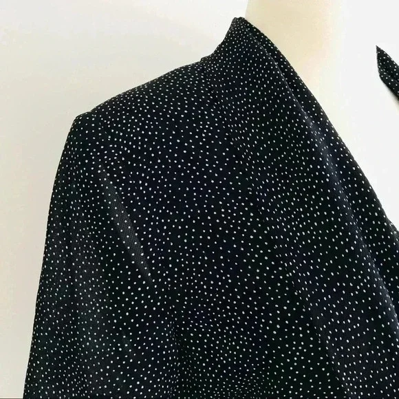 Vintage Liz Claiborne Polka Dot Midi Dress Retro - Picture 5 of 9